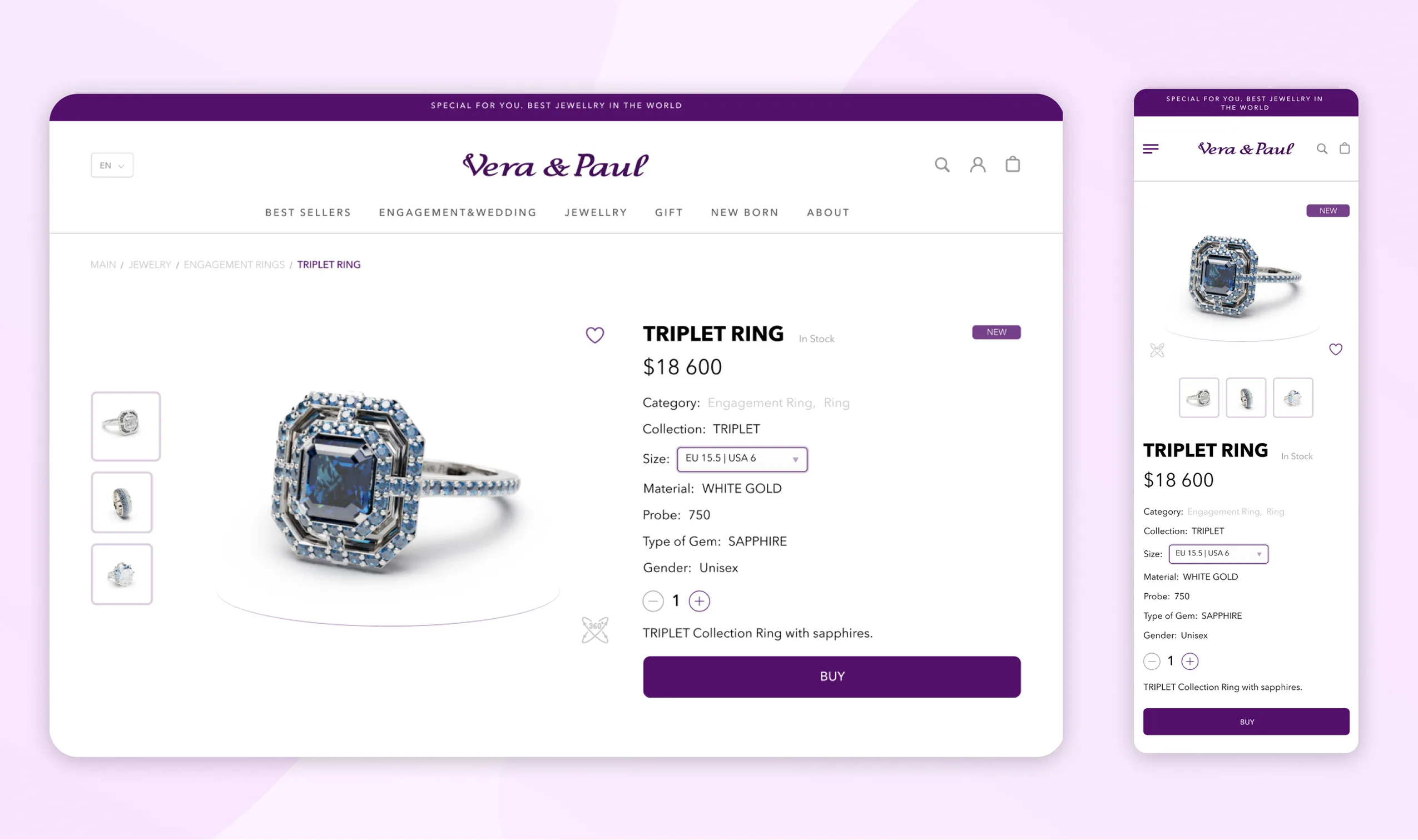Case Study of Development of jewelry e-commerce website - Ficus ...