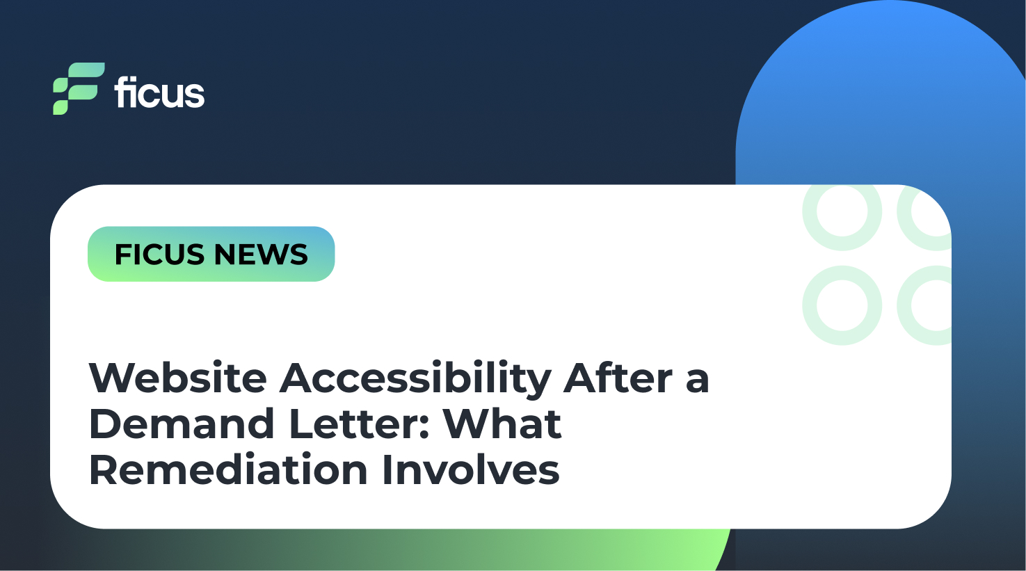 Website Accessibility After a Demand Letter: What Remediation Involves